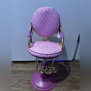 Salon Chair for 18 inch Dolls with Working Pedal